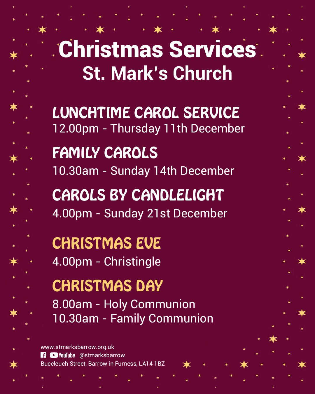 Lunchtime Carol Service